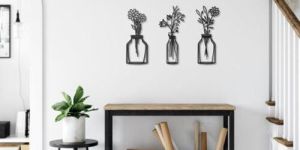 Spring Flowers Sign Metal Wall Art