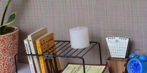 Matt Black Open Storage Book Stand Ends