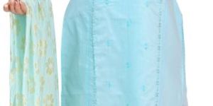 Women's Embroidered Cotton Kurta Set with Dupatta