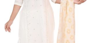 Women's Hand Work Kurta Set with Dupatta