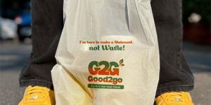 White Bio Compostable Carry Bag