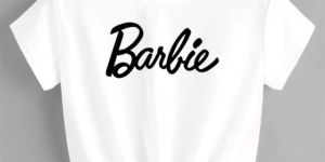 Women White Cotton Blend Half Sleeves Crop Top