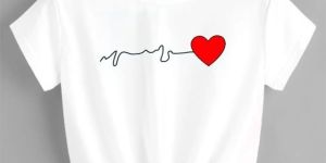 Women White Cotton Blend Round Neck Crop Top