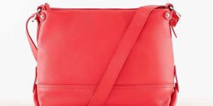 Ladies Red Leather Sling Bag