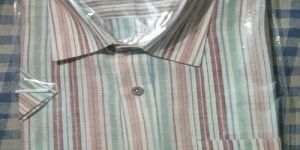 Multicolor Half Sleeve Cotton Stripe Shirt