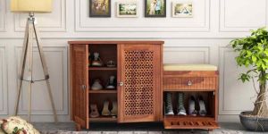 Wooden Shoes Cabinet