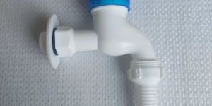 Blue PVC Nozzle Bib Cock