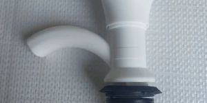 White PVC Pillar Cock