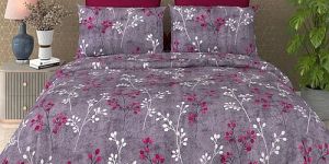 Cotton Satin Porcine Print Queen Size Bedsheet Set