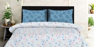Hermes King Size Cotton Printed Bedsheet Set