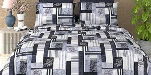 Louis King Size Cotton Printed Bedsheet Set