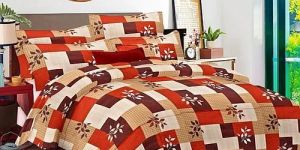 Meritorious King Size Satin Cotton Printed Bedsheet Set