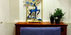 Butterflies Handmade Decorative Metal Deer Wall Hanging