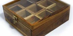 Sheesham Wood 9 Containers Spice Box