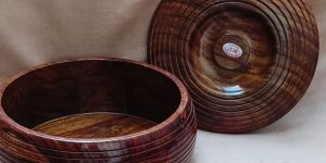 Sheesham Wooden Bowl With Lid