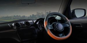 Leather Car Steering Cover