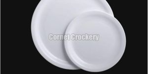 White Acrylic Round Plate