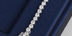 White Gold Lab Grown Diamond Tennis Bracelet