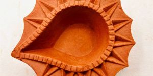 raw terracotta diyas