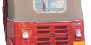 PVC Coated Fabric Mushroom Beige Auto Rickshaw Hoods