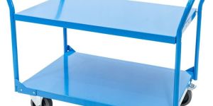 Two Shelves Mild Steel Trolley