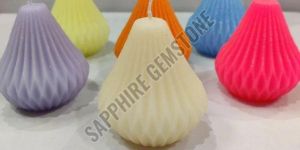 Ribbed Pear Shaped Decorative Candles