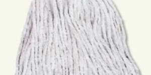 Semi Bleach White Mop Yarn Cutting