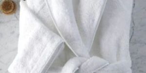 Cotton White Bathrob Bath Gown