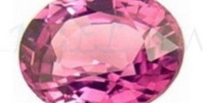 oval pink sapphire gemstone