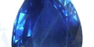 pear blue sapphire gemstone