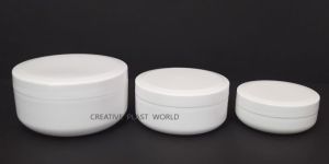 Plastic Cosmetic Flat Cream Jars