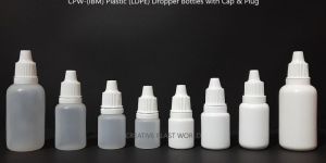 Plastic LDPE Dropper Bottles with Cap and Plug