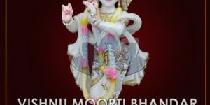 White Marble Krishna Statue