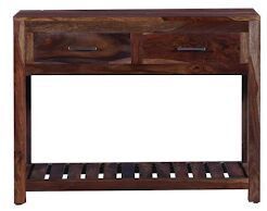 Solid Wood Console Table in Provincial Teak Finish