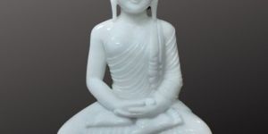 White Marble Buddha Statue 18