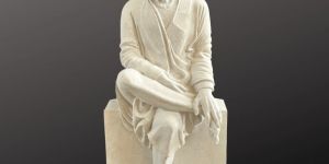 White Stone Sai Baba Statue 18