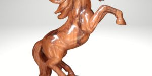 Wooden Horse Statue 2ft
