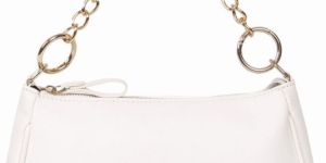 Womens Shoulder Handbag With Golden Chain Strap