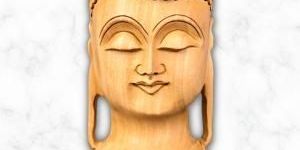 Wooden Buddha Murti Showpiece