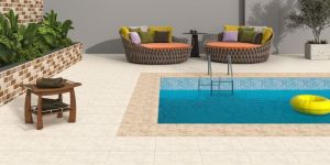 Tl Creama Breccia Marble Floor Tiles