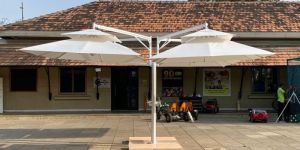 One Pole Twin Side Umbrella