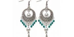 Women Beautiful Sterling Silver Earrings With Pearls