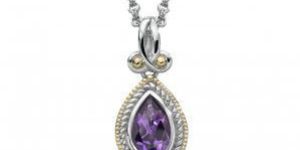 Women Sterling Silver Pendent Made With High Grade Amethyst