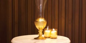 Golden Base Small Vase