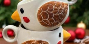 Handcrafted Tweety Bird Design Ceramic Cup