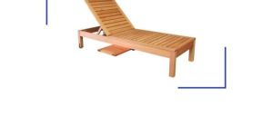 kpt wooden sun pool lounger chair