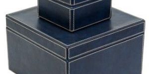 Square Leather Boxes