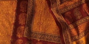 Rust Bagh Hand Block Printed Pure Cotton Dress Material