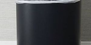 Black Metal Waste Paper Bin