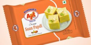 Orange Soan Papdi